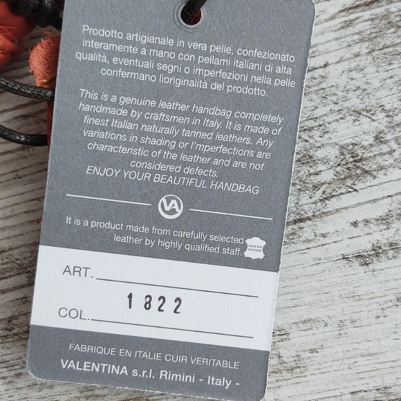 🟧NWT Valentina Coral Leather Crossbody - Picture 13 of 13